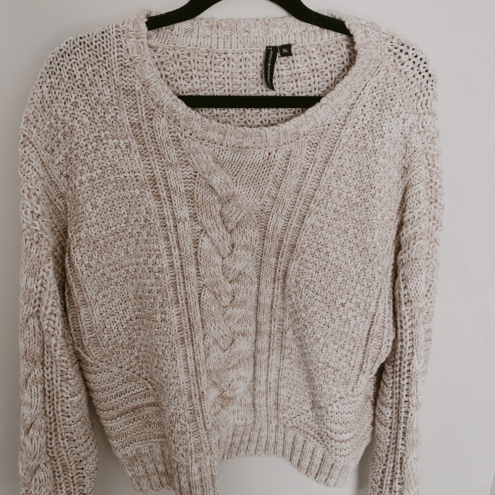 Moon & Madison Cozy Neutral Sweater